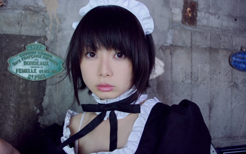 720P, girl, brown, woman, japanese, beautyful, iiniku, brunette, maid, face, asian, ushijima, eyes
