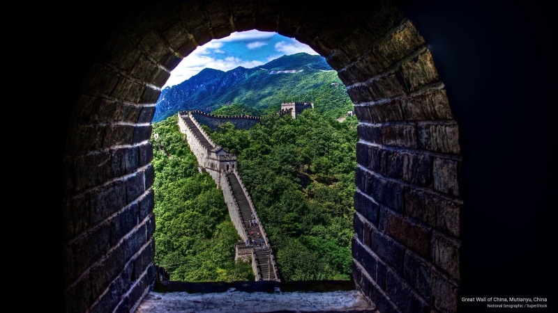 2K, china, Asia, great, mutianyu, wall