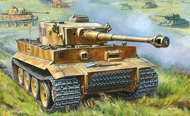 technology, war, retro styled, Panzerkampfwagen VI, The great Patriotic war, motor vehicle, the past, old, T-34-76, history, battle, metal, gun, military