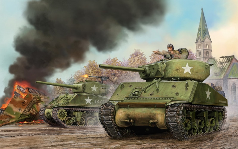 government, Jumbo, Sherman, world War II, former Soviet Union, the battle, mode of transportation, miniatures, military, 1080P, power, the, camouflage