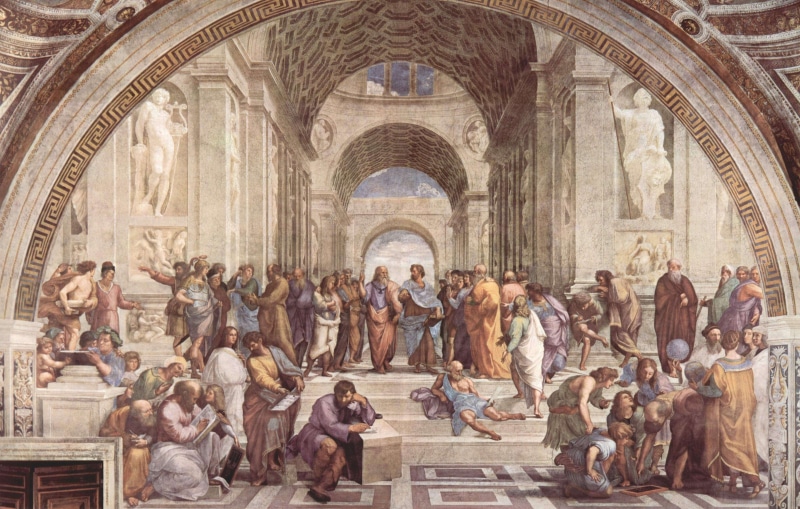 print, men, belief, built structure, painter, faith, church, arch, dome, indoors, cathedral, god, art, artists, mural, group, colors, city, ancient civilization