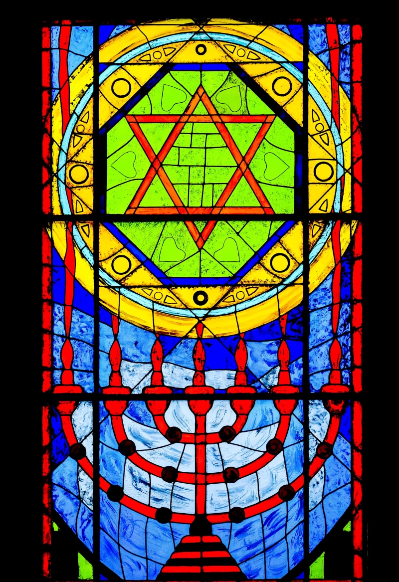 judaism, old window, multi colored, david, glass - material, creativity, religion, candle, ornament, spirituality, ancient art, auto post production filter