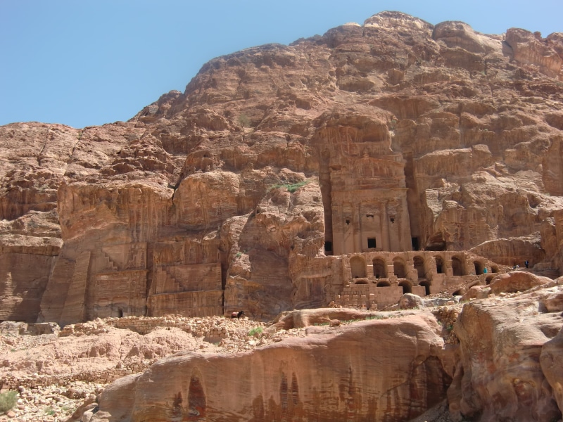 scenics - nature, eroded, rock formation, ruined, ancient civilization, petra, no people, formation, egypt, nature, physical geography, old ruin, travel