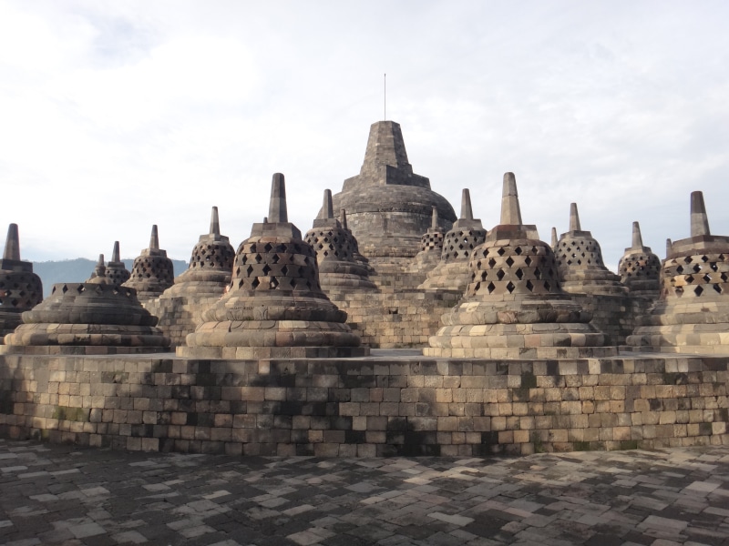 spirituality, belief, building, asia, buddha, tourism, archaeology, the past, indonesia, java, place of worship, religion, art, 2K, yogjakarta, sky, building exterior