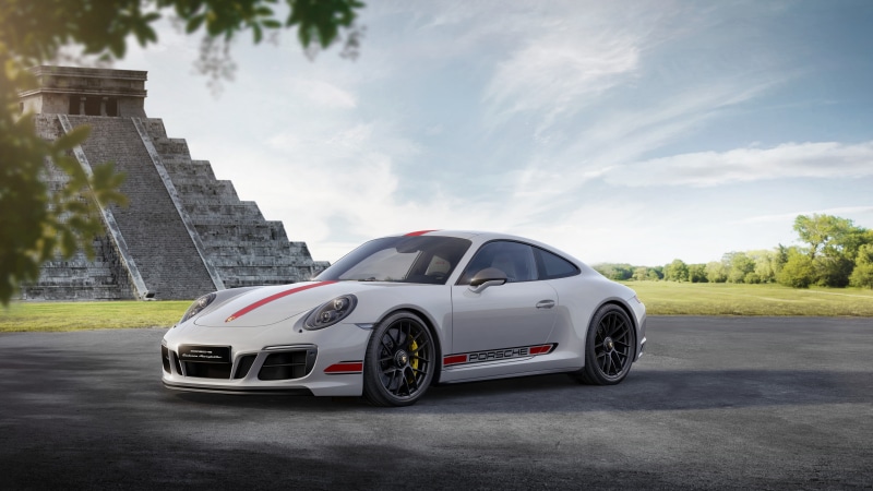 4K, 4K, Chichen Itza, 2017, Porsche 911 Carrera GTS Coupe, Mexico