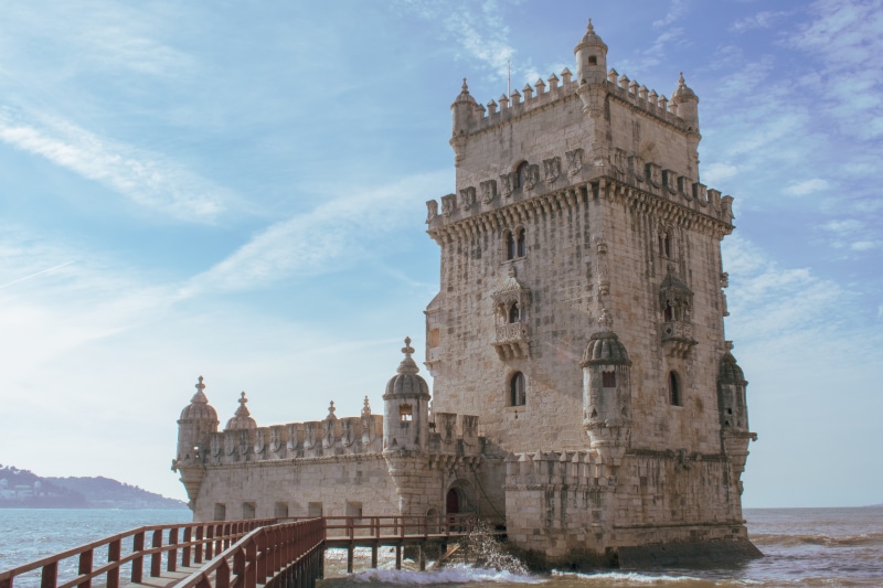 tourism, the past, outdoors, water, travel destinations, landmark, built structure, sea, belem, no people, monument, architecture, lisboa, 5K, city, nature