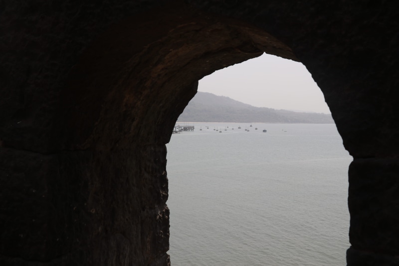 no people, tranquility, sea, tranquil scene, india, water, #Lightinthedarkness, solid, rock - object, maharashtra, outdoors, arch, sky, scenics - nature