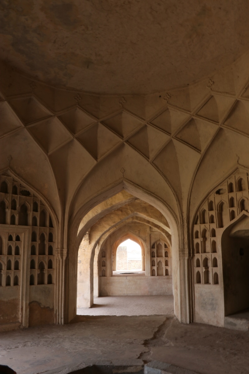 travel destinations, ceiling, arch, architectural column, architecture, no people, religion, hyderabad, ornate, absence, the past, built structure, day