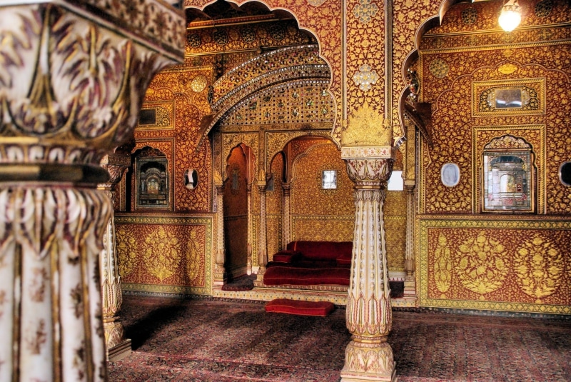 no people, pattern, ceiling, arch, day, indoors, india, creativity, jaisalmer, interior, belief, ornate, mosque, 4K, palace, spirituality, the past, built structure