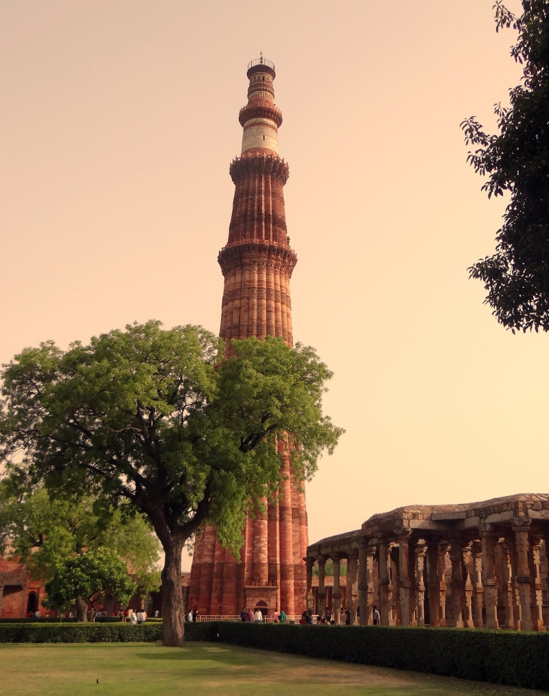 belief, place of worship, stonework, unesco world heritage site, nature, architectural column, travel destinations, carved, building exterior, Qutab, statue
