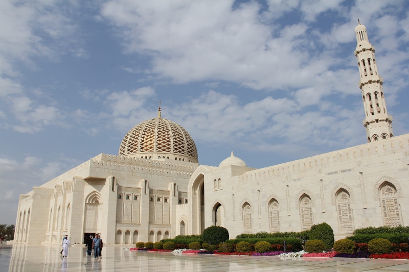 minaret, religious, city, religion, incidental people, cloud - sky, attraction, amazing, holy, group of people, muscat, outdoors, sky, the past, grand