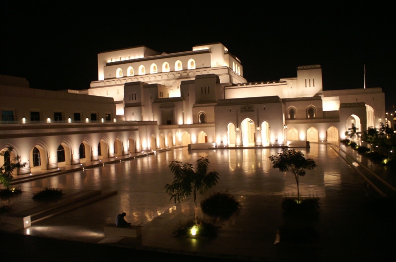 1080P, illuminated, travel destinations, waterfront, nature, building, water, city, architecture, painted, night, building Exterior, no people, sky, reflecting pool