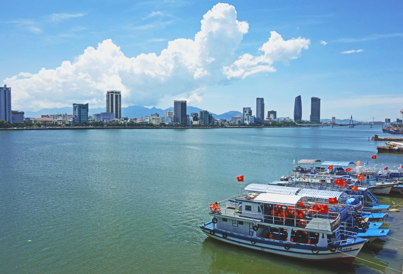 cloud - sky, travel, urban skyline, city, tourism, near, luxury, skyscraper, landscape, harbor, asia, waterfront, outdoors, mode of transportation, office building exterior