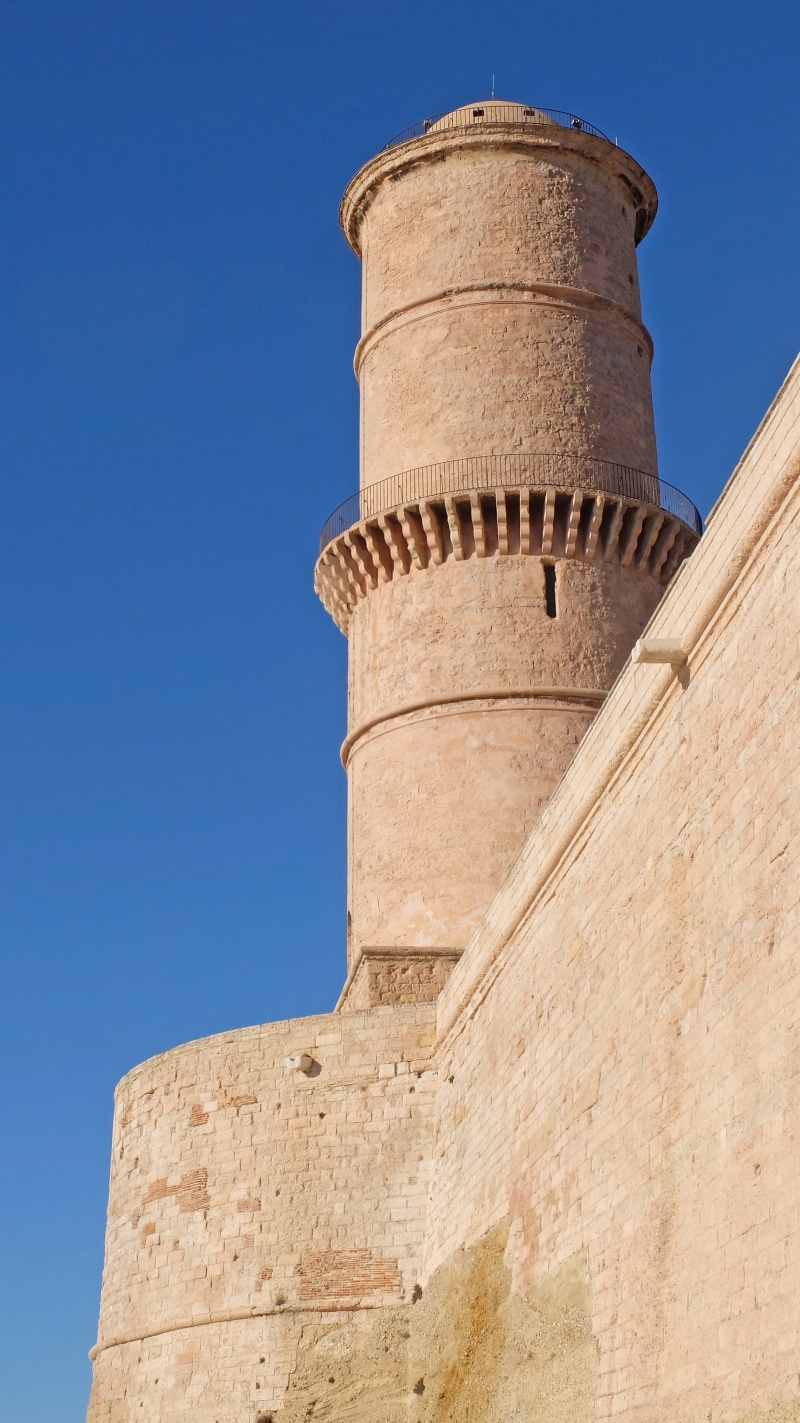 building exterior, ancient, stone wall, fort, building, marseille, architecture, the past, outdoors, built structure, tower, ancient civilization, medieval