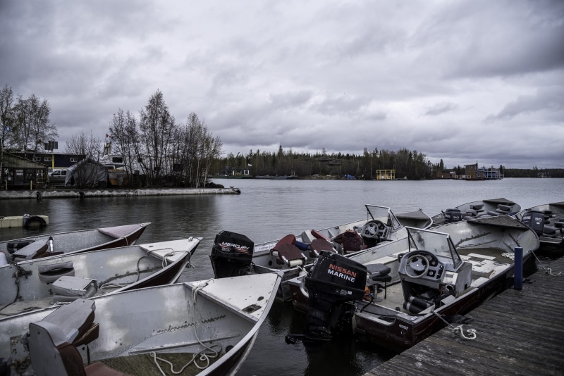 outdoors, moored, no People, nautical Vessel, water, Old Town, transportation, nature, military, river, old, tree, 5K, Yellowknife, cloud - sky, landscape