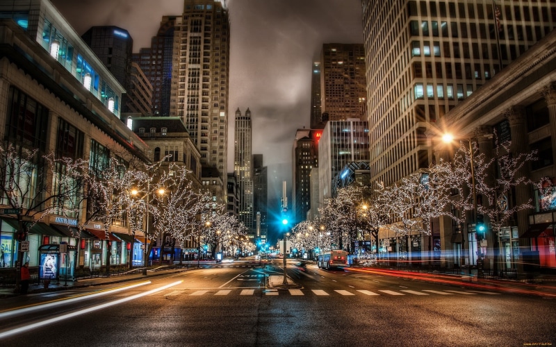 motion, modern, long exposure, road, illuminated, building, rise, outdoors, concrete, Michigan, high, mode of transportation, architecture, office building exterior