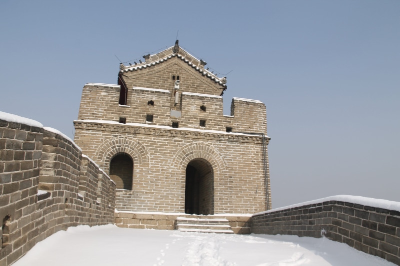 snow, outdoor, old, the great wall of china, brick, travel destinations, snow after the great wall of china, religion, user-music photography, beijing great wall