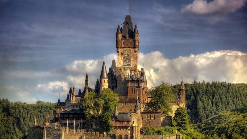 sky, the past, ancient civilization, spire, building, architecture, nature, old, travel destinations, 4K, castle, no people, travel, day, europe, place of worship