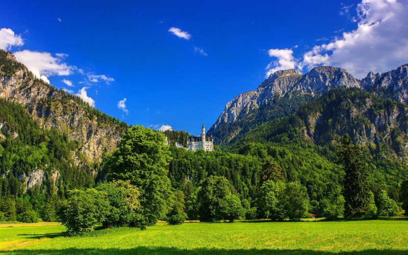 neuschwanstein, bavaria, architecture, 1080P, castle