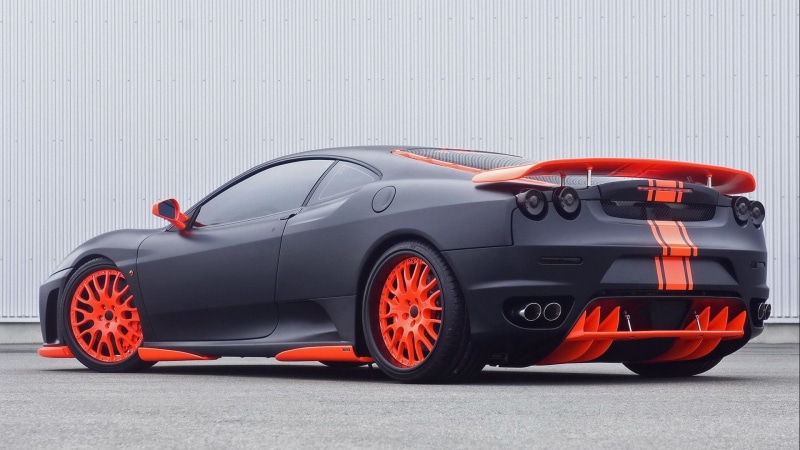 hd, matte black, ferrari, 1080P, miracle, f430, red, f, coupe, black, hamann