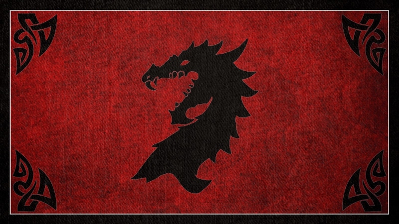 black color, no people, red, the past, history, non-western script, creativity, mural, ancient, chinese new year, 720P, outdoors, the elder scrolls online okiir ebonheart pact