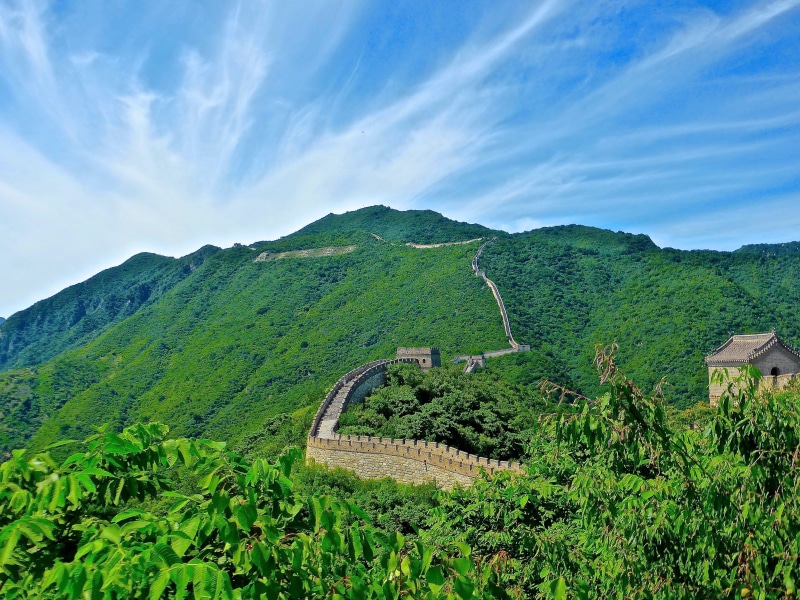 idyllic, landmark, environment, land, historic, mountain, protection, day, mountain range, border, architecture, famous, great wall of china, ancient, landscape