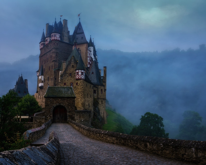 1080P, the sky, castle, ELTZ Castle, Germany, clouds
