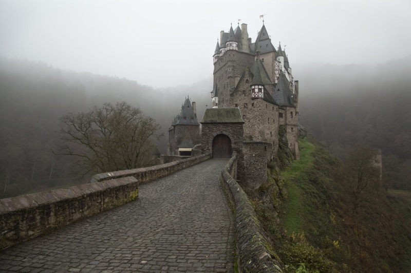 plant, built structure, nature, Castle, history, travel destinations, place of worship, 1080P, concrete, old, religion, gray, tree, road, mountain, building exterior