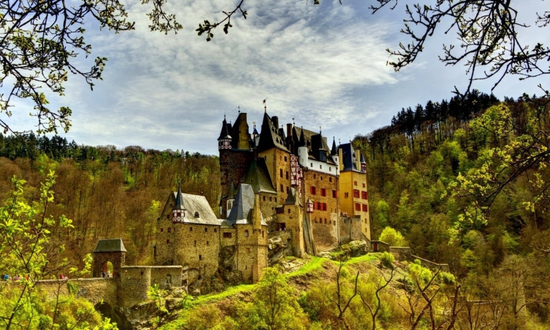 Castles, Germany, Wierschem, Castle, Eltz Castle, 1080P