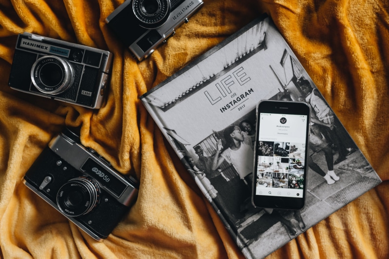 slr camera, vintage, photographic equipment, social media, group of objects, close-up, still life, photographing, 4K, old, camera - photographic equipment