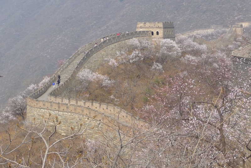 2K, incidental people, Ancient, mountain, border, fort, daytime, the past, transportation, travel destinations, history, day, tourism, outdoors, high angle view