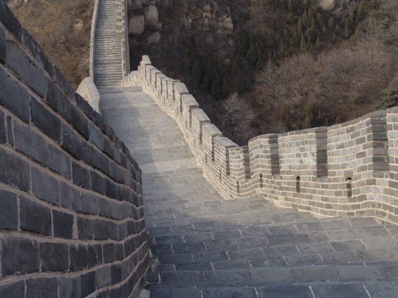 great wall, tourism, weltwunder, stairs, city, ancient, architecture, steps and staircases, 2K, long great wall of china, defensive walls, staircase, asia