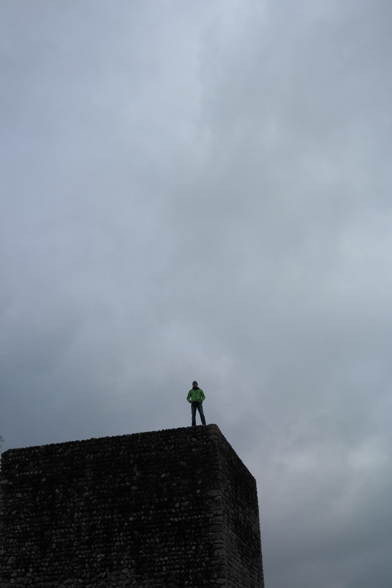 nature, day, tranquil scene, men, limes, beauty in nature, sky, outdoors, real people, history, view, leisure activity, full length, lifestyles, castle