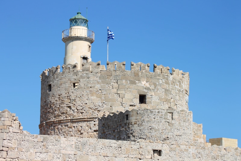 coast, outdoors, historic building, historically, nature, study trip, no people, travel destinations, fortress, building exterior, mandraki, city, fortified wall