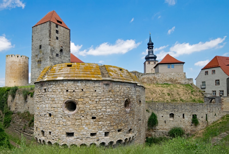 tourism, 5K, building, architecture, querfurt, sky, europe, history, fort, travel, no people, fortified wall, stone wall, castle, germany, stone material