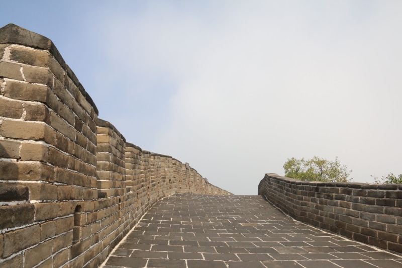 no people, the way forward, sky, 2K, wall, brick, history, the past, direction, wall - building feature, surrounding wall, fort, nature, staircase, day