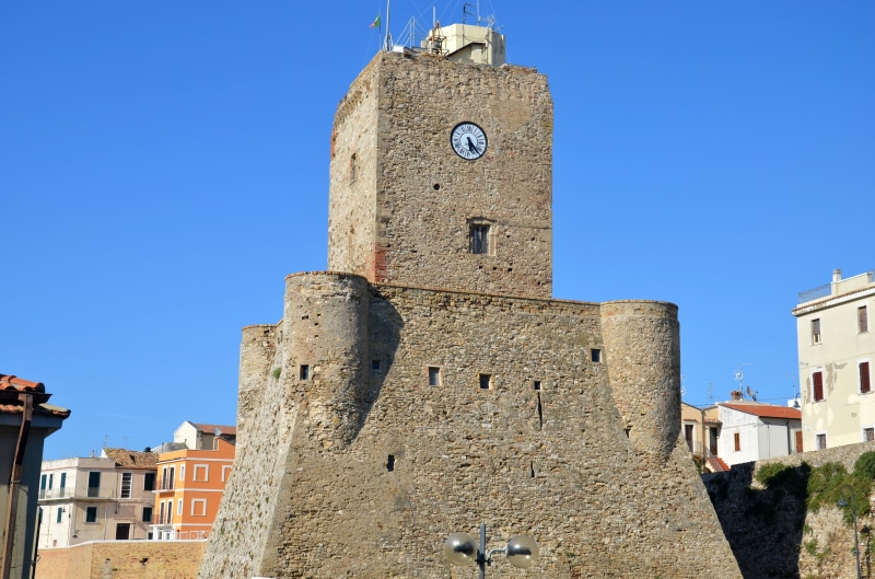 building exterior, nature, fort, tower, fortified wall, architecture, day, wall, built structure, italy, outdoors, old, 4K, blue, sunlight, no people