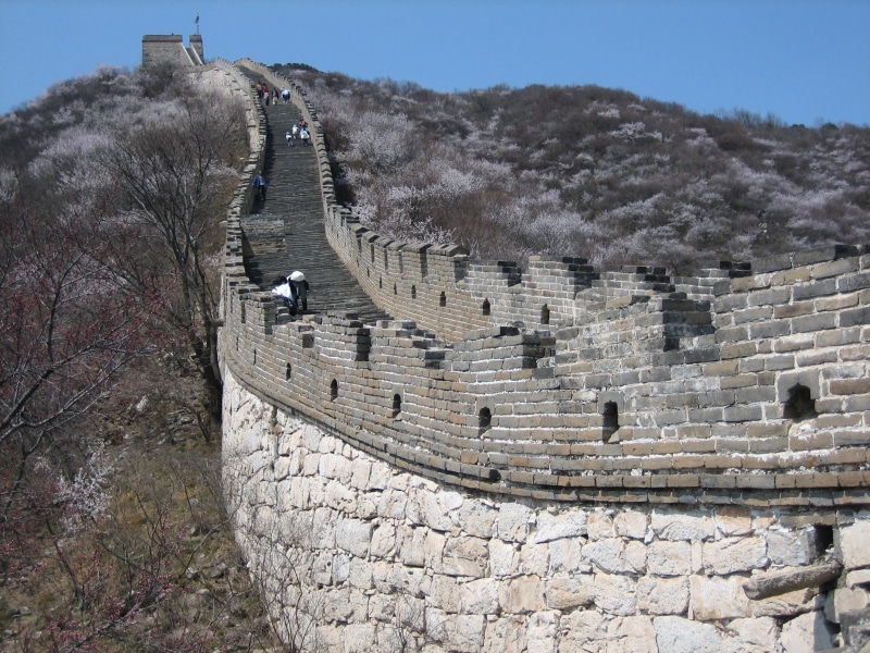 surrounding wall, old ruin, history, staircase, travel, hebei, built structure, archaeology, the great wall, tourism, china, 2K, the past, ruined, building exterior