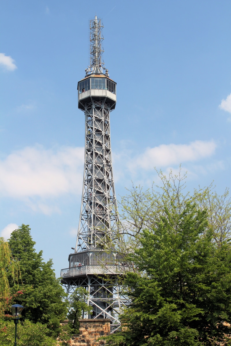 travel, park, low angle view, historical, the pétrin, built structure, sky, tree, cloud - sky, nature, global communications, no people, metal, tall - high