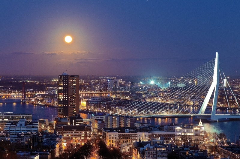 netherlands, architecture, tower, illuminated, outdoors, travel destinations, transportation, lookout tower, cityscape, europe, skyscraper, built structure