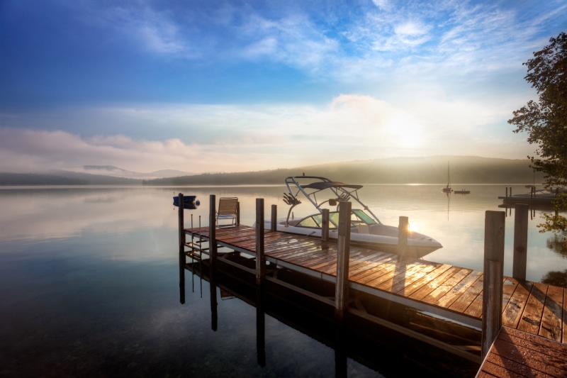speed, pier, the sky, silence, stay, river, tourism, summer, 5K, the bridge, travel, boat, dawn, motor, blur, landscape, bokeh, calm, my planet