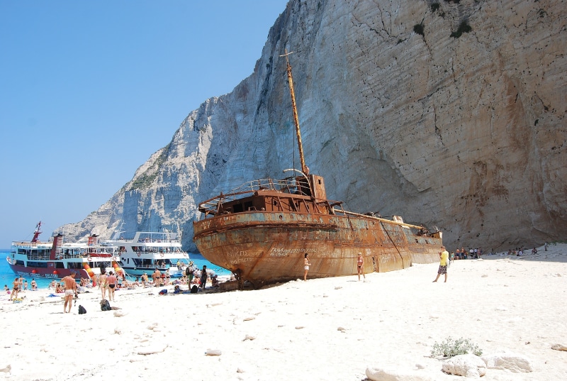 turquoise, ocean, real people, emerald, amazing, shipwreck, mode of transportation, nature, beautiful, the ship, sky, land, view, blue color, clear sky