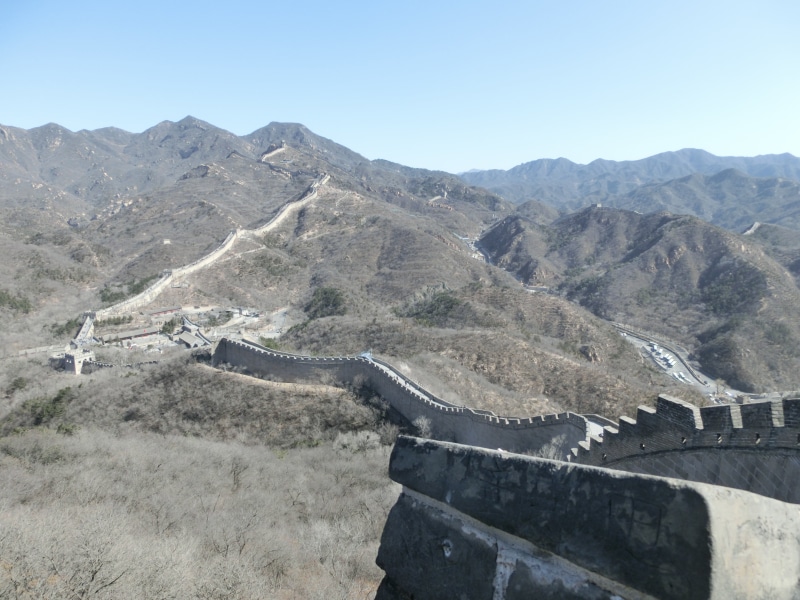 asia, day, sky, ancient civilization, tranquil scene, arid climate, built structure, mountain, great wall, china, defensive walls, nature, great wall of china