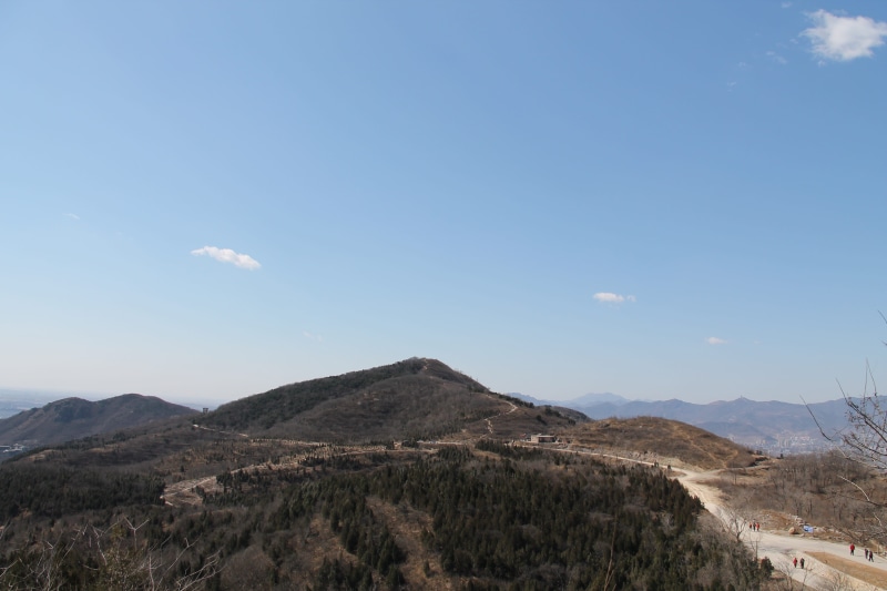 landscape, beijing, tranquil scene, mountain, no people, tourism, 4K, environment, blue, idyllic, nature, cloud - sky, non-urban scene, sky, plant, tranquility