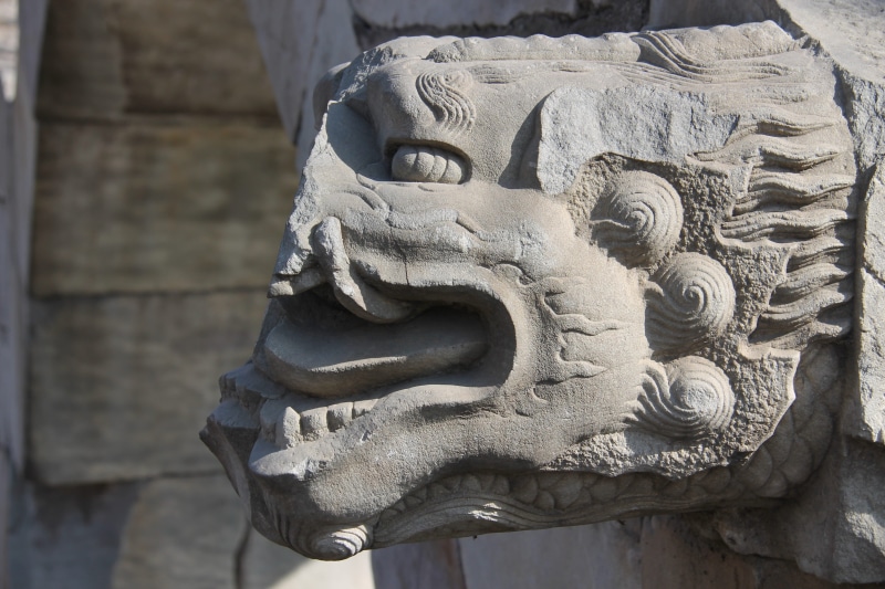 close-up, representation, creativity, religion, outdoors, the old summer palace, 4K, stone gate, chinese ancient architecture, day, building, history