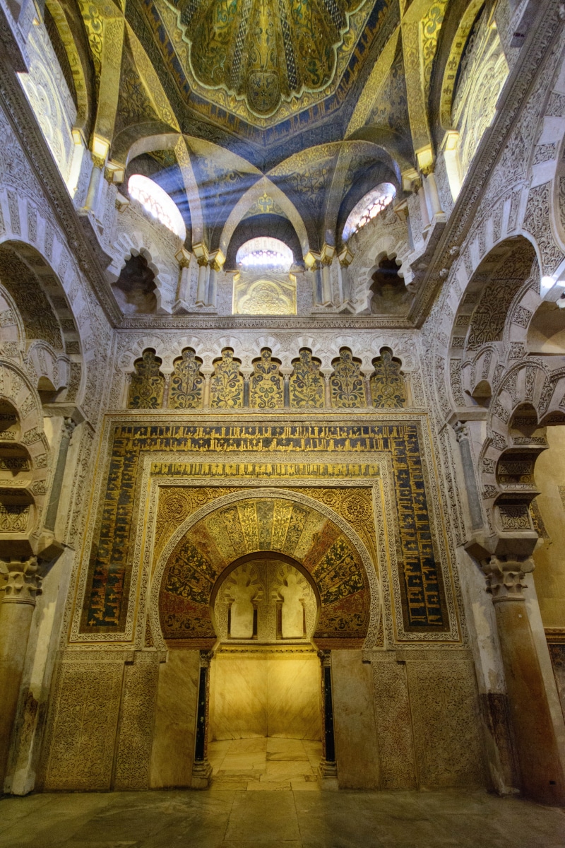 ornate, travel destinations, fresco, the past, spain, day, no people, building, architectural feature, architecture and art, indoors, mezquita, arch, 5K