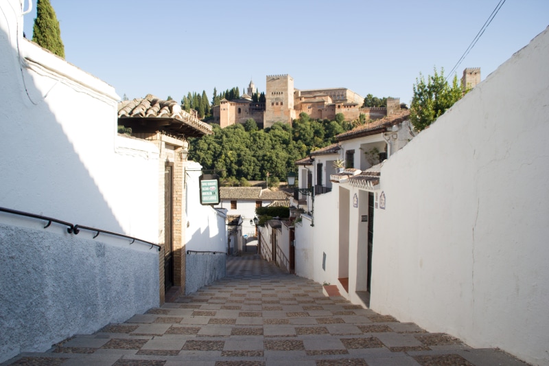 viewpoint, city, monument, granada, outdoors, residential district, tourist, architecture, travel, alley, plant, spain, 5K, palace, nature, moorish, district