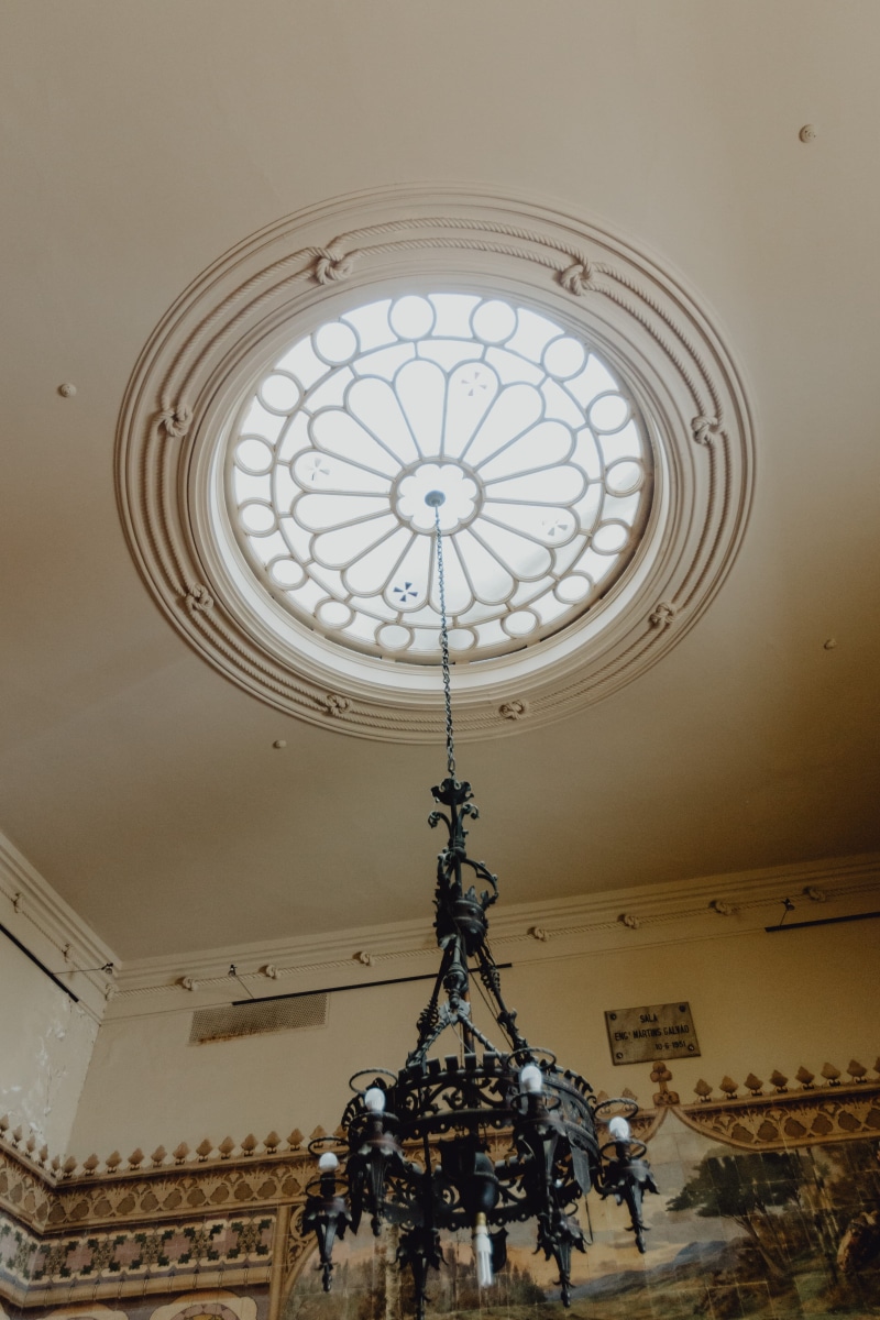 Palacio Alverca, 4K, ornate, creativity, architecture, indoors, wall - building feature, cupola, interior, lisboa, history, decoration, chandelier, day