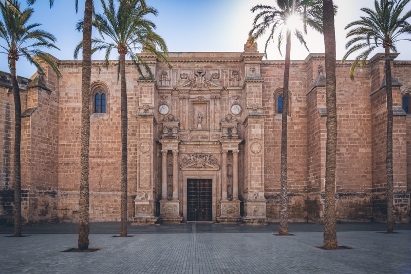 spain, palm tree, the past, plant, outdoors, history, craft, ancient civilization, built structure, travel, tree, tropical climate, medieval, almeria, ancient
