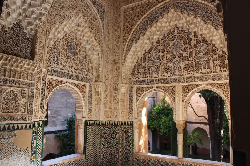 photography, concrete, arch, one person, window, built structure, real people, fortress, tourism, the past, angle, ornate, architectural feature, indoors